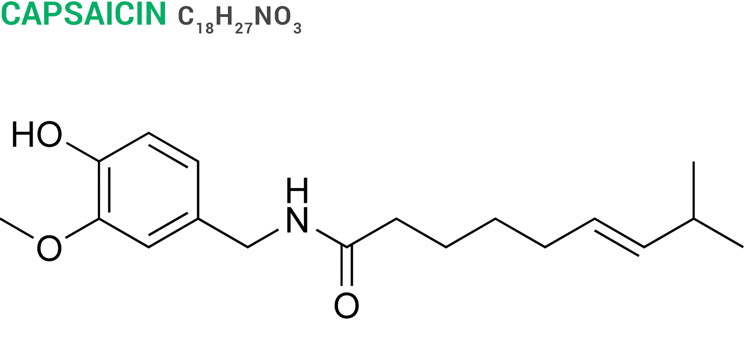 Capsaicin molecular structure