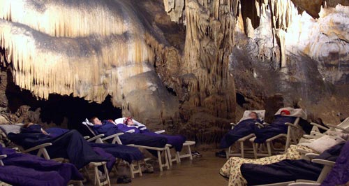 Halotherapy salt therapy spa cave