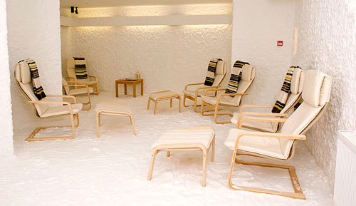 Halotherapy salt therapy spa