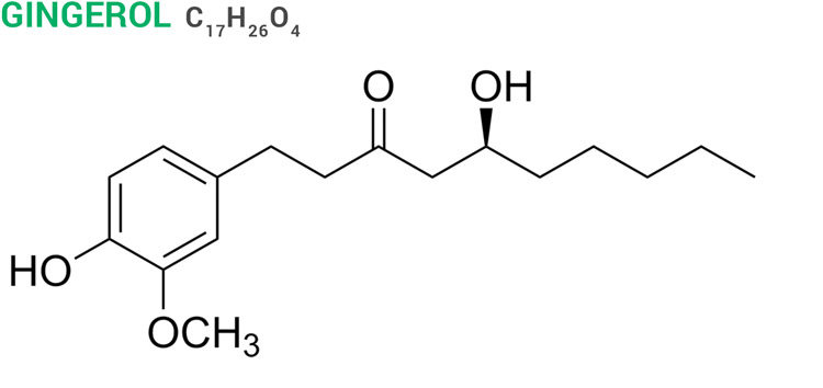 Gingerol molecular structure