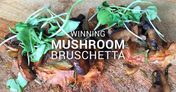 Winning Mushroom Bruschetta