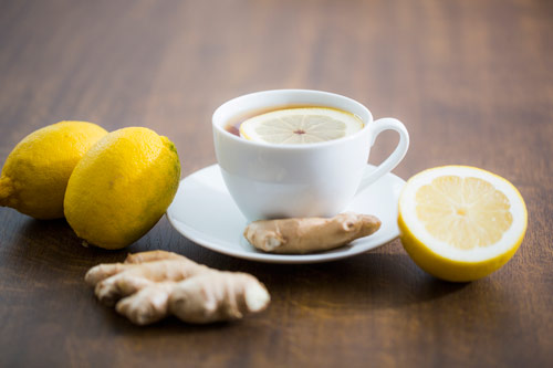 Lemon ginger tea