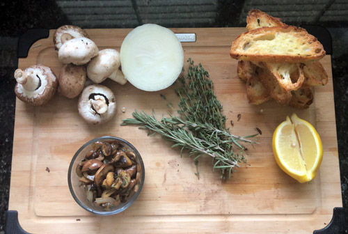 Winning Mushroom Bruschetta