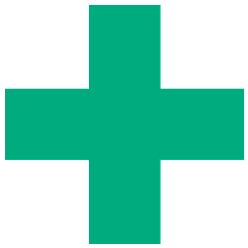 Hybrid Pharm's green cross - the hybrid of healthcare and nature